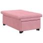 Preview: Sofa Bett 3-in-1 Ausziehbares Design Rosa Velours