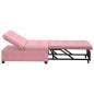 Preview: Sofa Bett 3-in-1 Ausziehbares Design Rosa Velours