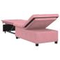 Preview: Sofa Bett 3-in-1 Ausziehbares Design Rosa Velours