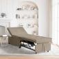 Preview: ARDEBO.de - Schlafsofa 3-in-1 Ausziehbares Design Taupe Stoff