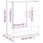 Preview: Wandschrank Weiß 60x31x70 cm Holzwerkstoff