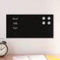 Preview: ARDEBO.de - Magnettafel Wandmontage Schwarz 40x20 cm Hartglas
