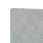 Preview: Bettgestell Hellgrau 120x190 cm Samt