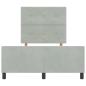 Preview: Bettgestell Hellgrau 120x190 cm Samt