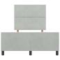 Preview: Bettgestell Hellgrau 120x190 cm Samt