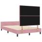 Preview: Bettgestell Rosa 120x190 cm Samt