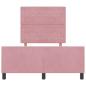 Preview: Bettgestell Rosa 120x190 cm Samt