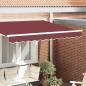 Preview: ARDEBO.de - Markisenvolant für 2,5 m Rahmen Burgunderrot 2,3x0,2 m
