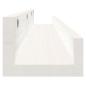 Preview: Wandregale 2 Stk. Weiß 110x12x9 cm Massivholz Kiefer