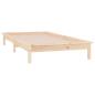 Preview: Massivholzbett mit LEDs 75x190 cm