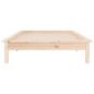 Preview: Massivholzbett mit LEDs 75x190 cm