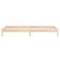 Preview: Massivholzbett mit LEDs 75x190 cm