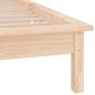 Preview: Massivholzbett mit LEDs 75x190 cm