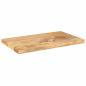 Preview: Tischplatte 60x30x3,8 cm Rechteckig Massivholz Mango