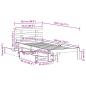 Preview: Massivholzbett mit Schubladen 75x190 cm Kiefer
