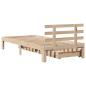 Preview: Massivholzbett mit Schubladen 75x190 cm Kiefer