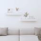 Preview: ARDEBO.de - Wandregale 2 Stk. Weiß 50x12x9 cm Massivholz Kiefer