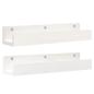 Preview: Wandregale 2 Stk. Weiß 50x12x9 cm Massivholz Kiefer