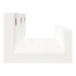 Preview: Wandregale 2 Stk. Weiß 50x12x9 cm Massivholz Kiefer