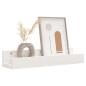 Preview: Wandregale 2 Stk. Weiß 50x12x9 cm Massivholz Kiefer