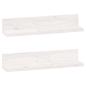 Preview: Wandregale 2 Stk. Weiß 50x11x9 cm Massivholz Kiefer