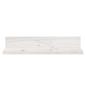 Preview: Wandregale 2 Stk. Weiß 50x11x9 cm Massivholz Kiefer