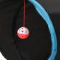 Preview: Katzentunnel 3-Wege Schwarz und Blau 25 cm Polyester