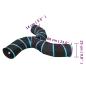 Preview: Katzentunnel 3-Wege Schwarz und Blau 25 cm Polyester