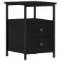 Preview: Nachttische 2 Stk. Schwarze Eiche 34x35,5x50 cm Holzwerkstoff