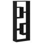 Preview: Wandregal Schwarze Eiche 36 x 16 x 90 cm Holzwerkstoff
