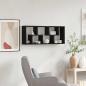 Preview: Wandregal Schwarze Eiche 36 x 16 x 90 cm Holzwerkstoff