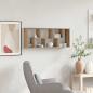 Preview: Wandregal Artisan-Eiche 36 x 16 x 90 cm Holzwerkstoff
