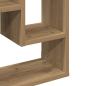 Preview: Wandregal Artisan-Eiche 36 x 16 x 90 cm Holzwerkstoff