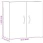 Preview: Wandschrank Schwarze Eiche 60 x 31 x 60 cm Holzwerkstoff