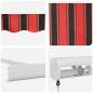 Preview: Manuelle einziehbare Markise Orange und Braun 300x250 cm