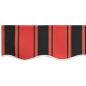 Preview: Manuelle Einziehbare Markise in Orange und Braun 350x250 cm