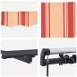 Preview: Manuelle einziehbare Markise in Gelb und Orange 350x250 cm