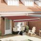 Preview: ARDEBO.de - Automatische Einziehbare Markise Orange und Braun 400x300 cm