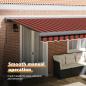 Preview: Manuelle einziehbare Markise Orange und Braun 500x300 cm