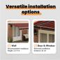 Preview: Manuelle einziehbare Markise Orange und Braun 500x300 cm