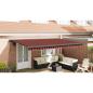 Preview: Manuelle einziehbare Markise Orange und Braun 500x300 cm