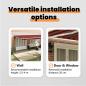 Preview: manuelle einziehbare Markise Orange und Braun 600x300 cm