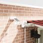 Preview: Automatische einziehbare Markise mit LED in Orange und Braun 600x300 cm