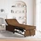Preview: ARDEBO.de - Schlafsofa 3-in-1 Auszieh-Design braunes Kunstleder