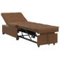 Preview: Schlafsofa 3-in-1 Auszieh-Design braunes Kunstleder