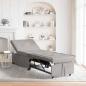 Preview: ARDEBO.de - Schlafsofa 3-in-1 Ausziehbares Design hellgrauer Stoff