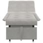 Preview: Schlafsofa 3-in-1 Ausziehbares Design hellgrauer Stoff