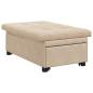 Preview: Sofa Bett 3-in-1 Auszieh-Design Creme Stoff