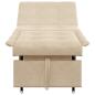 Preview: Sofa Bett 3-in-1 Auszieh-Design Creme Stoff