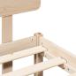 Preview: Bettgestell mit Kopfteil 75x190 cm aus solidem Kiefernholz